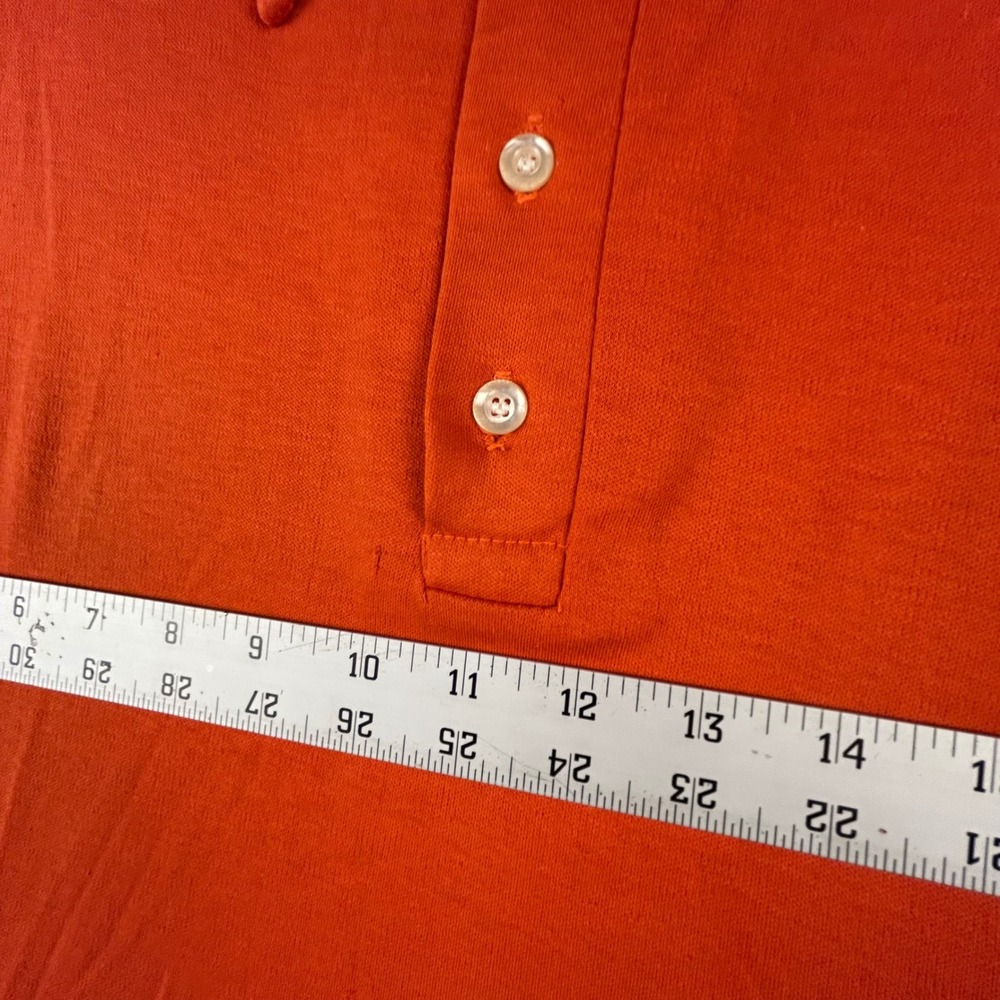 Vintage Champion Products Orange Polo Shirt XXL Made in USA 50/50 - Picture 7 of 10